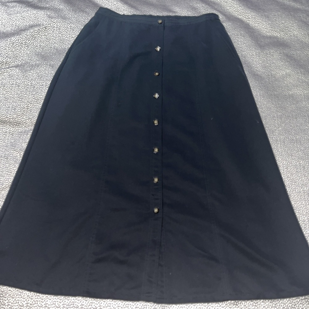 Mark Fore Strike Long Button Down Skirt Pockets Women's Medium/Large